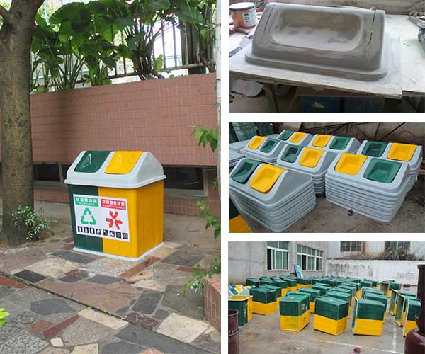  采購玻璃鋼戶外垃圾桶，認(rèn)準(zhǔn)欣方圳垃圾桶廠家