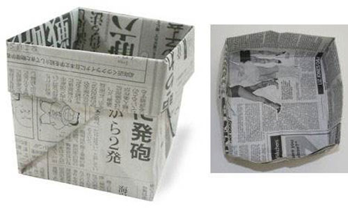 用紙折垃圾桶手工怎么折，學(xué)手工制作折紙垃圾桶